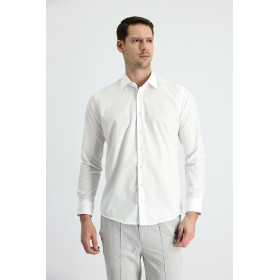 Uzun Kol Sılımfıt Düz Gömlek